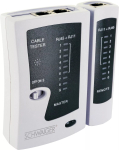 V&otilde;rgukaabli tester Schwaiger NWM1 531 RJ-11 RJ-45 Must Valge