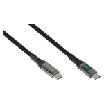 Good Connections USB 2.0 laadimis- ja andmekaabel 100W digitaalekraaniga USB-C &ndash; USB-C 1m must