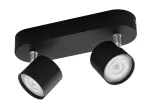 Philips Star Spot 2-Floodlight Black 1000lm LED Ceiling/Wall Spotlight