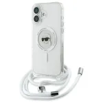 Karl Lagerfeld KLHMP16SHCKHNT iPhone 16 k&otilde;va kate l&auml;bipaistev crossbody IML Karl Head Magsafe