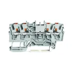 WAGO L&auml;biv klemmliist 4-juhiline Push-in 2,5 mm&sup2; Hall