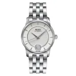 MIDO Baroncelli III Daamide Automaatkell M007207110360 33mm H&otilde;bedane Sihtkell Teemantindeksid Roostevaba Terasest K&auml;ev&otilde;ru