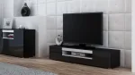 Cama Meble VIVA 180 teleri alus, must/must l&auml;ikiv + valge