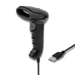 Qoltec 50866 1D CCD laser-v&ouml;&ouml;tkoodilugeja, USB, must