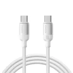 JOYROOM S-A62 Lively Series 60W USB-C to USB-C kaabel 1,2 m valge