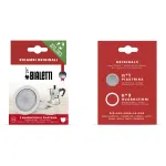 Bialetti Ricambi 3 asendustihendit + 1 filtritaldrik 3-4 tassi Moka pottidele