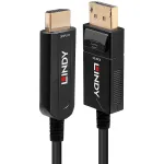 Lindy 10 m fiiberoptiline h&uuml;briidkaabel DisplayPort 1.2 &ndash; HDMI 18G