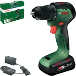 Bosch PSR 18V-60 akutoitel kruvikeeraja-puur koos 2,5 Ah aku ja laadijaga