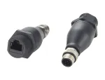 EXSYS EX-49504 M12 A-koodiga 8-pin isane to RJ45 emane t&ouml;&ouml;stuslik Ethernet-adapter, IP67