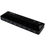 StarTech.com 10-pordiline USB 3.0 jaotur laadimis- ja s&uuml;nkroonimisportidega &ndash; 2 x 1,5 A porti