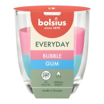 Bolsius Everyday l&otilde;hnav k&uuml;&uuml;nal klaasis &Oslash;70 x 80 mm, Bubble Gum