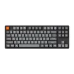 Keychron K8 Max klaviatuur Universaalne USB RF Juhtmevaba Bluetooth Must 87 klahvi RGB LED