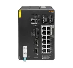 Hewlett Packard Enterprise HPE Aruba 4100i - L&uuml;liti - 8 x 10/100/1000 (PoE klass 4) + 4 x 10/100/1000 (PoE klass 6) + 2 x SFP+ - DIN-riiulile paigaldatav - PoE klass 4 / PoE klass 6