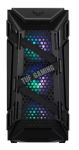Arvuti korpus ASUS TUF GAMING CASE GT301 &mdash; Midi-Tower ATX, karastatud klaas, 3x120mm esiventilaatorit, 1x120mm tagumine, toetab ATX/Micro-ATX/Mini-ATX