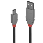Lindy 0.2m USB 2.0 Type A to Mini-B kaabel, Anthra Line