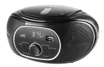 Kaasaskantav CD-m&auml;ngija JVC RD‑E221B &mdash; must, CD/MP3, kassetitekk, USB taasesitus, FM-raadio, AUX, aku-/vooluv&otilde;rgu toide