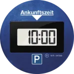 Electronic parking disc Needit Park Lite One &mdash; sinine, ABS/PMMA, CR‑2450 3V, 100&times;100&times;18 mm