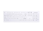 Contour Design Active Key AK-C8100F-FUS-W/GE klaviatuur Meditsiiniline RF Juhtmevaba QWERTZ Saksa Valge