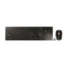 CHERRY DW 9100 SLIM klaviatuur Hiir kaasas Universaalne RF juhtmevaba + Bluetooth QWERTZ &Scaron;veitsi must