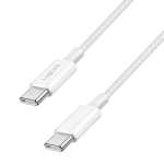 LogiLink USB 2.0 USB-C kaabel C/M to C/M nailon&uuml;mbrisega 60 W valge 1,5 m