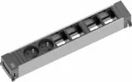 Bachmann POWER FRAME toitepikendus 0,2 m 2 vahelduvvoolu pistikupesa siseruumides must
