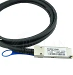 BlueOptics 100G-QSFP-QSFP-P-0501-BL 5 m QSFP28 DAC kaabel, 100G, must/h&otilde;bedane