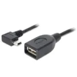 Delock USB 2.0 Mini-USB B nurga all USB-A emase OTG kaabel 0,5 m