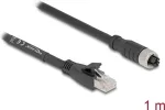 V&otilde;rgukaabel DeLOCK 80589 M12 - RJ-45 Cat5e 1 m Must