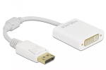 Adapter DisplayPort 1.1 isane DVI-D emasele, passiivne, valge DeLOCK 61010