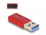 DeLOCK USB-adapter USB-t&uuml;&uuml;p-A-pistik USB-USB-C emane punane 10 Gbps