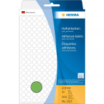 Mitmeotstarbelised sildid HERMA 5632 &uuml;mmargused rohelised paberist 8 mm