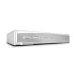 Lindy 39337 4-pordiline DVI-I Single Link KVM-l&uuml;liti Pro, USB 2.0 ja heli, h&otilde;bedane