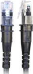 PatchSee ThinPATCH - patch-kaabel - RJ-45 (M) kuni RJ-45 (M) - 2,7 m - 4,9 mm - FTP - CAT 6a - IEEE 802,3at - Varjestatud, Halogeenivaba - Must (TP-6A-F/9)