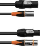 EUROLITE DT-2 DMX IP T-Con 3-tihvtiline XLR kombineeritud kaabel, 1,5 m