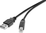 USB 2.0 kaabel Renkforce 1487688, 0,3 m, must, kullatud kontaktid