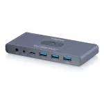 KVM-l&uuml;liti DIGITUS USB-C 3.0 HDMI 2-pordiga 4K60Hz, USB-C/USB-A, alumiinium, 135&times;60&times;30 mm