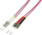 Logilink - Patch-Cable - LC Multi-Mode (M) to ST multi-mode (M) - 5 m - Fibre Optic - 50/125 micrometre - OM4 - Halogen-Free - heather violet (FP4LT05)