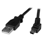StarTech.com 1m Mini USB kaabel - A kuni &uuml;lesnurga Mini B, 1 m, USB A, Mini-USB B, USB 2.0, Isane/Isane, Must