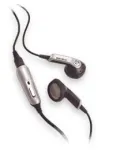 Sony HPM-64 k&otilde;rvaklapid/peakomplekt Juhtmega Must, H&otilde;bedane