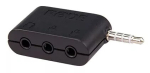 Kaablisooendaja R&Oslash;DE SC6 3.5mm 3x 3.5mm Must