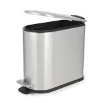 Beldray LA036683SSPEU7 Slimline D-kujuline pedaalpr&uuml;gikast, 5 liitrit, h&otilde;bedane