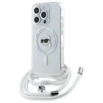 Karl Lagerfeld iPhone 16 Pro k&otilde;va &uuml;mbris l&auml;bipaistev crossbody IML Karl Head MagSafe