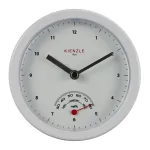 KIENZLE Mini vannitoakell (14980) - Valge, analoog, kvarts, patareitoitega, iminapaga kinnitus, pritsmekindel