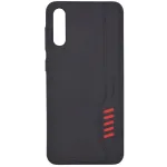 Evelatus Samsung Galaxy A50 Shooter Series Must Robust Tagakaas Jalatoe ja R&otilde;ngahoidjaga