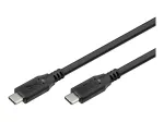 Goobay USB-kaabel-C, USB 3.2, 60 W, 5 Gbit/s, Power Delivery, 1,5 m (1,50 m, USB 3.2 Gen 1, 60 W), USB-kaabel