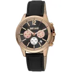 Just Cavalli Man JC1G175L0235 42mm Blue Dial Leather Watch