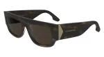 Victoria Beckham VB666S5516321 Naiste &uuml;lisuured kandilised p&auml;ikeseprillid Havana pruun gradient 55mm
