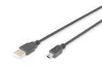 ASM AK-300108-018-S ASSMANN USB-kaabel 2.0 HighSpeed Canon-t&uuml;&uuml;pi USB A/miniUSB B (5-pin) I (pistik) 1,8 m