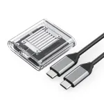 Orico TC20-M2-10G M.2 NVMe USB-C 3.2 SSD Enclosure - Transparent