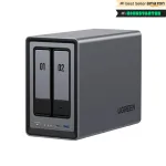 Ugreen NASync DXP2800 NAS-s&uuml;steem 2-pesaline kompaktne Intel&reg; N N100 8 GB DDR5 0 TB UGOS Pro must